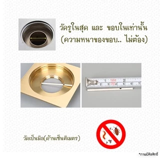 ตะแกรงกันกลิ่น 🎁 แสตนเลส304 ตัวกรองท่อระบายน้ำ ดับกลิ่นท่อห้องน้ำ กันแมลง กันเส้นผมลงท่อ