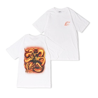 【💘💘】เสื้อยืดพิมพ์ลายแฟชั่น เสื้อยืด พิมพ์ลายอนิเมะ Naruto X Kurama