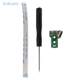Kok Circuit Board อุปกรณ์ชาร์จ Usb Jds - 055 12 Pin แบบเปลี่ยนสําหรับ Sony Playstation 4 Ps4 Controller