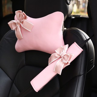 หุ้มเบลท์ พร้อมช่องใส่ของ หุ้มเข็มขัดนิรภัย การ์ตูน Seat Belt Cover