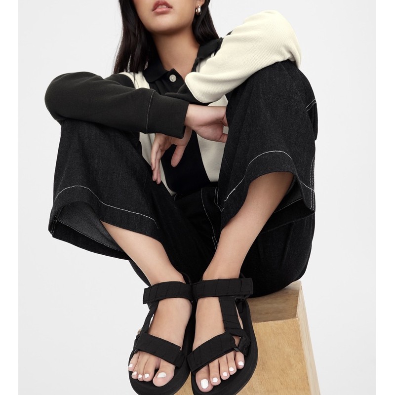 รองเท้าแตะรัดส้น BUFFOLLOW STRAP ON SANDALS BLACK VENICE ...