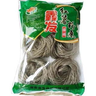 วุ้นเส้นจีน เหนียวนุ่ม เส้นหนึบ อร่อย แบ่งทานได้ 368g鑫发红薯圈粉