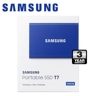 Samsung 500GB T7 Portable SSD USB3.2 (Blue)