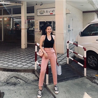 Rosé pants - Pink color