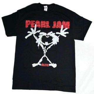 HH เสื้อยืดวง PEARL JAM (ALIVE) ลิขสิทธิ์แท้ เสื้อยืดคอกลม