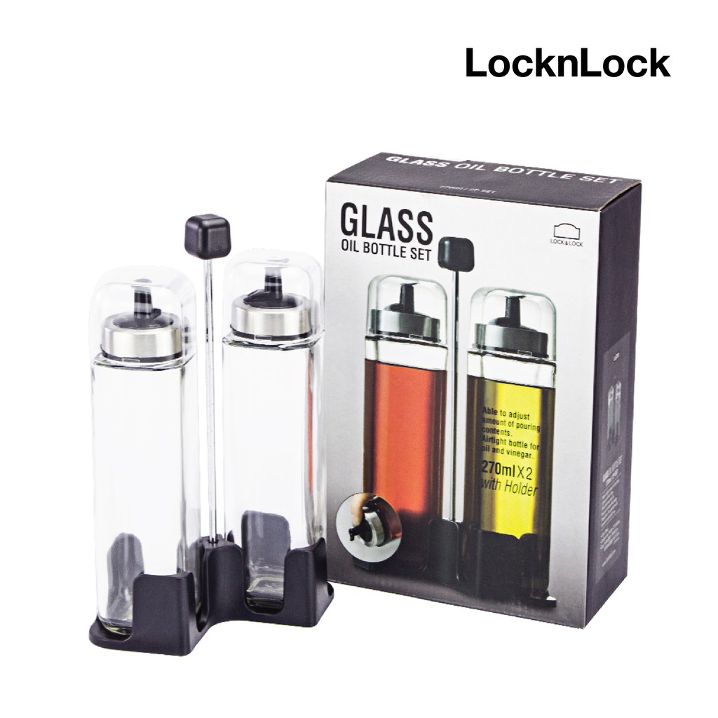 LOCK&LOCK ขวดแก้วอเนกประสงค์ ความจุ 270ml เซ็ต 2 รหัส LLG701