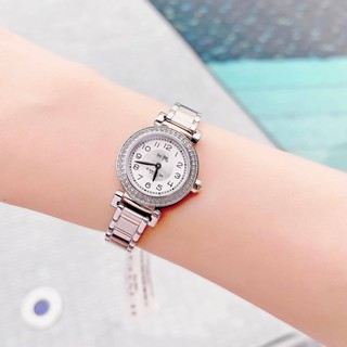 👑ผ่อน0%~แท้100%👑14502404 COACH Womens Madison Fashion 23mm Bracelet Watch White/Silver