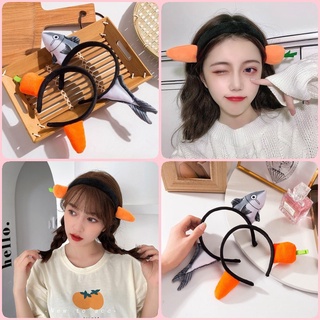 Carrot Headband Cute Funny Hairpin Female Simple Wash Headband Wild Outing Headwear Super Cute Design