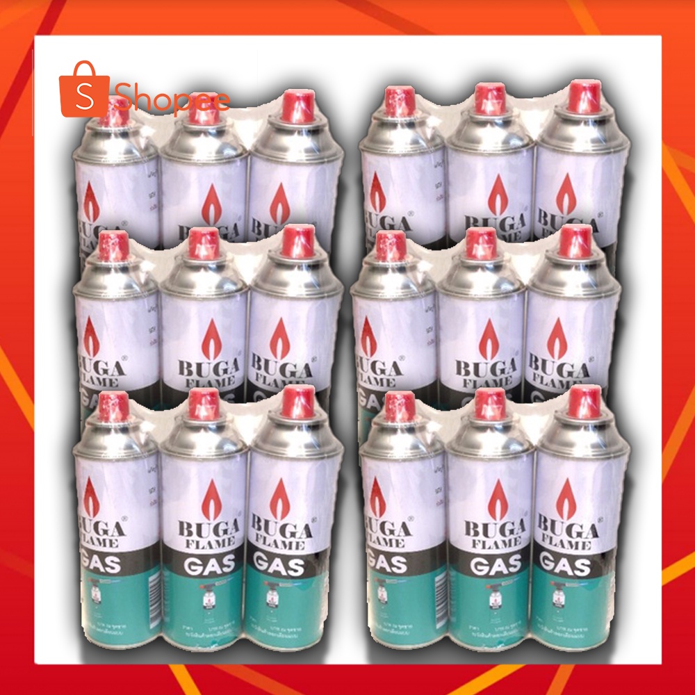 ยกโหล BUGA FLAME GAS แก๊สกระป๋อง เบิร์นหน้าอาหาร แก๊สเบิร์นหน้าอาหาร  ยกโหล