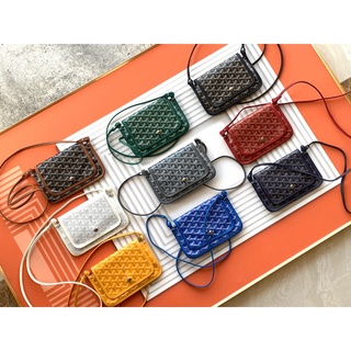 พรี​ ราคา4000 Goyard Plumet Pocket Wallet 8015 กระเป๋าสะพายกระเป๋าแฟชั่น