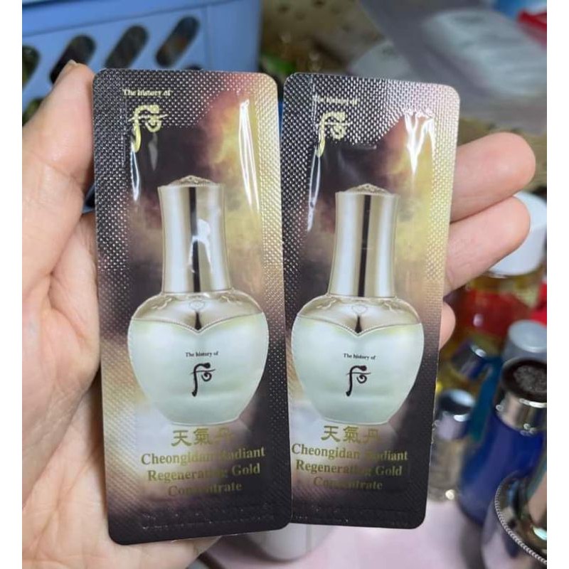 Set10ซอง Tester The history of whoo hwa hyun gold ampoule ( บำรุงกลางคืน)