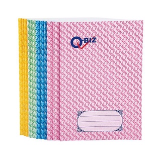 Q-BIZ คิวบิซ สมุดปกอ่อนลายไทย สมุด 55แกรม 30แผ่น [ 12 เล่ม ]