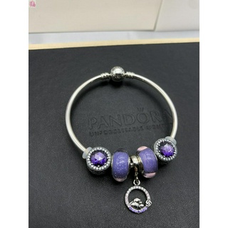 จัดส่งฟรีสร้อยข้อมือ Pandora สีม่วง