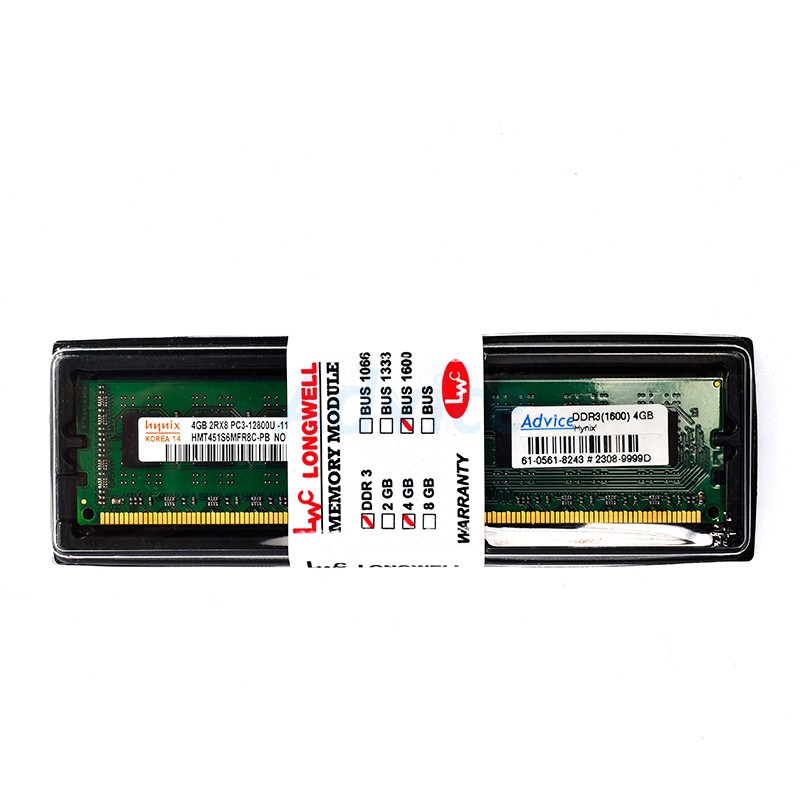 Ram DDR3(1600) 4GB 'Hynix'