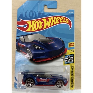 Hotwheels Corvette c7r(แพ็คปีเก่า มุมไม่คม)