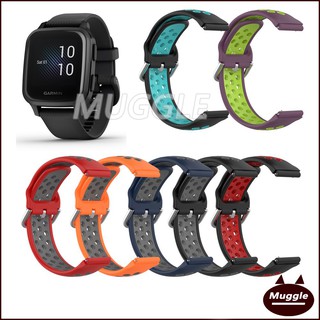 สายนาฬิกาข้อมือซิลิโคน ระบายอากาศ สําหรับ Garmin Venu SQ Venu SQ music  สาย Venu SQ 2 สายนาฬิกา