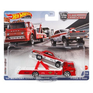 Hotwheel Team Transport Mercury comet cyclone, Ford c-800 ลิขสิทธิ์แท้