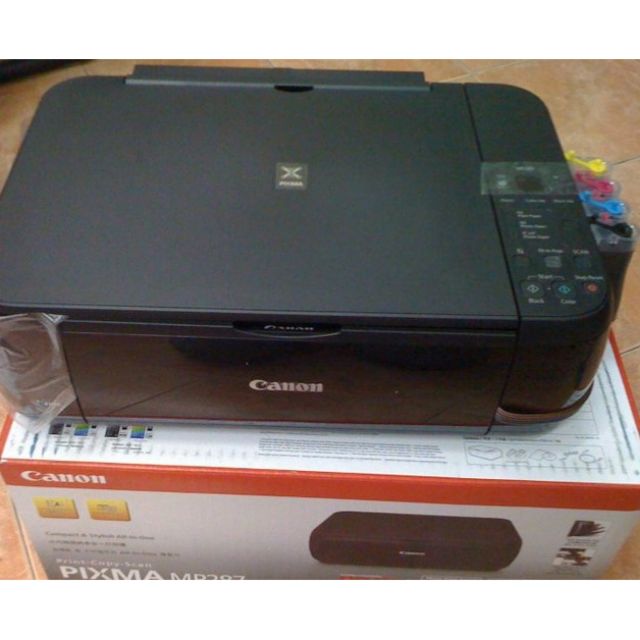 CANON MP287+แท็งค์ และเครื่องใหม่(ตลับเปล่าพร้อมใช้งาน)​