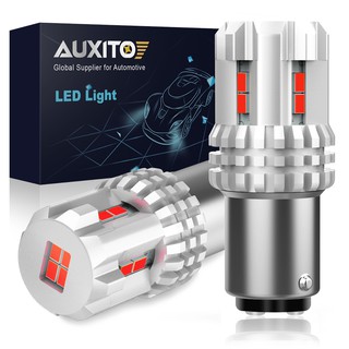 Auxito ไฟเบรกรถยนต์ Led 1157 P21W 3020 12-SMD T25 P27 7W P27W T20 W21W W21 5W DRL 6000K 12V สีขาว 2 ชิ้น