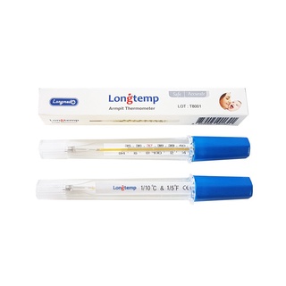 ปรอทวัดไข้แบบแก้ว Longmed Longtemp Armpit Thermometer 1 ชิ้น