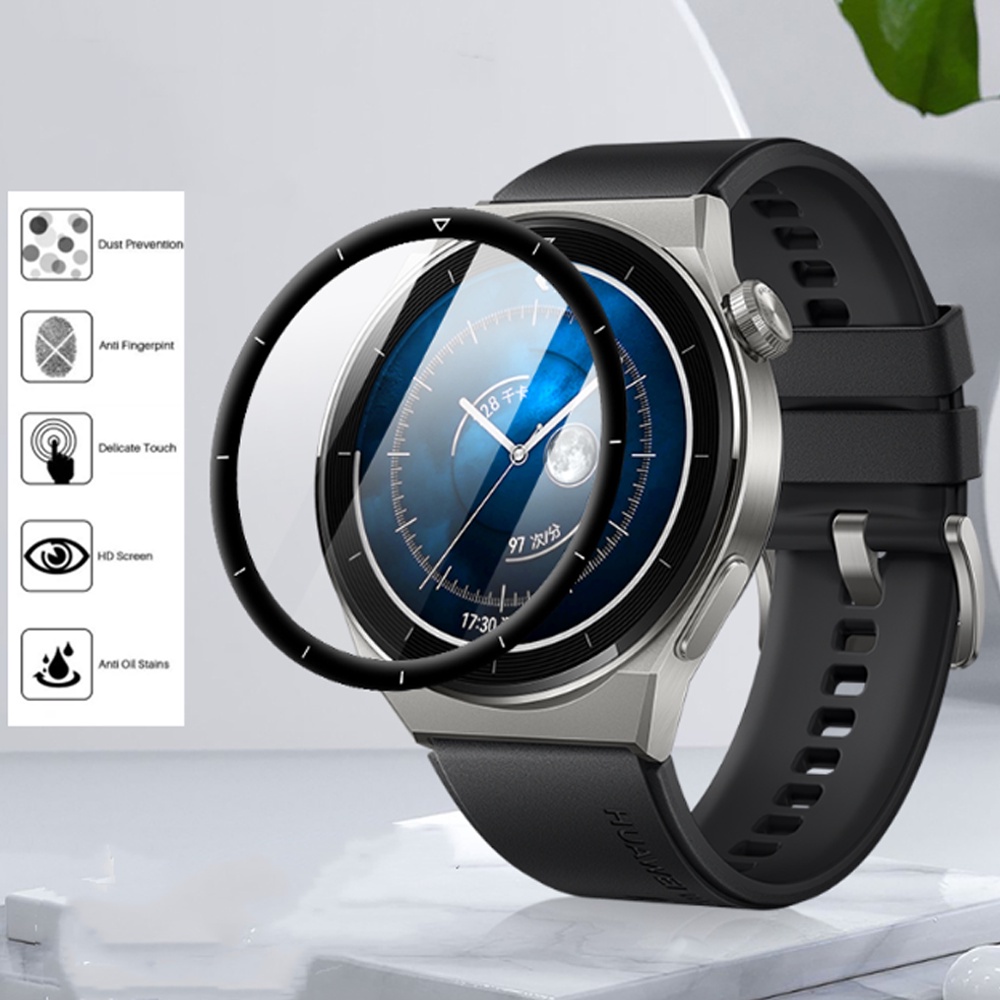 ฟิล์มกันรอยหน้าจอ ขอบโค้ง 3D สําหรับ Huawei Watch GT 3 Pro 46 มม. 43 มม. GT3 GT2 Pro GT 2 42 มม. GT 3 Runner gt2e