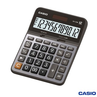 เครื่องคิดเลขตั้งโต๊ะ สีเงิน CASIO รุ่นDX-120B Digit12หลัก