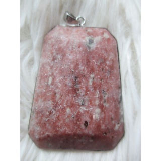 จี้หินธรรมชาติ จี้หินโรโดไนต์ Rhodonite