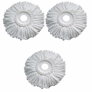 Jumper Kids modern Spin Mop อะไหล่หัวม็อบ ผ้าถูพื้น ไมโครไฟเบอร์ ใช้กับ ไม้ถูพื้น (สีขาว)