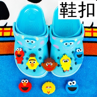 Sesame Street Elmo jibitz จี้รูปมอนสเตอร์ คุกกี้ น่ารัก อุปกรณ์เสริม สําหรับตกแต่งรองเท้า DIY