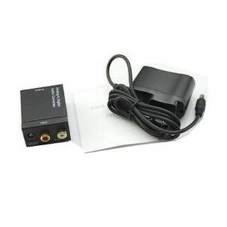 Analog To Digital Audio Converter (RCA/Optical &amp; TOS Link) กล่องแปลงสัญญาน อนาลอค เป็นดิจิตอล (Black)