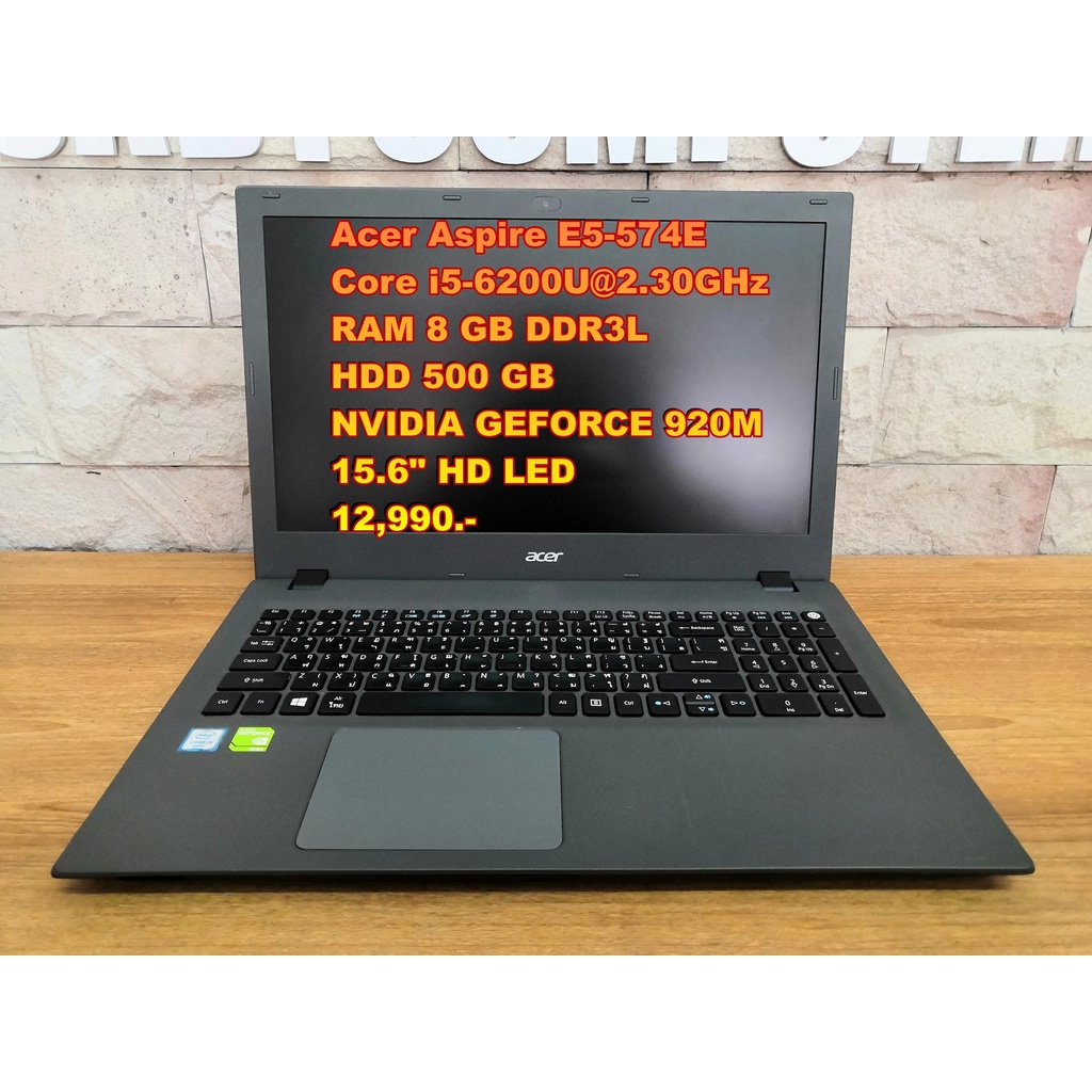Notebook โน๊ตบุ๊คมือสอง ACER i5/RAM 8GB/HDD 500 GB/จอ 15.6"/มีกล้อง/การ์ดจอแยก 2GB(สั่งเกมส์ได้)