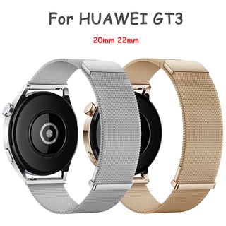 สายนาฬิกาข้อมือสเตนเลส 20 มม. 22 มม. สําหรับ HUAWEI GT3 Sansung Galaxy Active 2 40 มม. 44 มม. Amazfit gtr 2