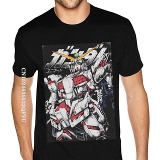 เสื้อโอเวอร์ไซ Eenhoorn Gundam Teeshirts Paar Grote Kwaliteit Tee เสื้อเชิ้ตชายเสื้อยืดขนาดใหญ่อะนิเมะ Tshirt Mannen Mod