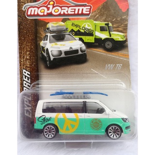 Majorette Volkswagen T6 - Explorer - Green/White Color /Wheels 5U /scale 1/61 (3 inches) Long Package