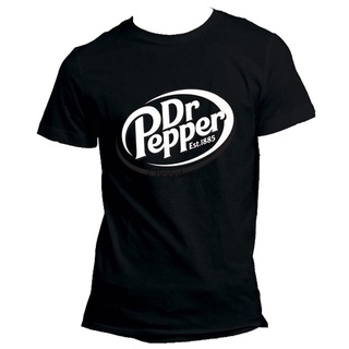 ใหม่ เสื้อยืดลําลอง แขนสั้น พิมพ์ลาย Dr Pepper สีดํา สําหรับผู้ชาย Fhdclh03Ldbleb66