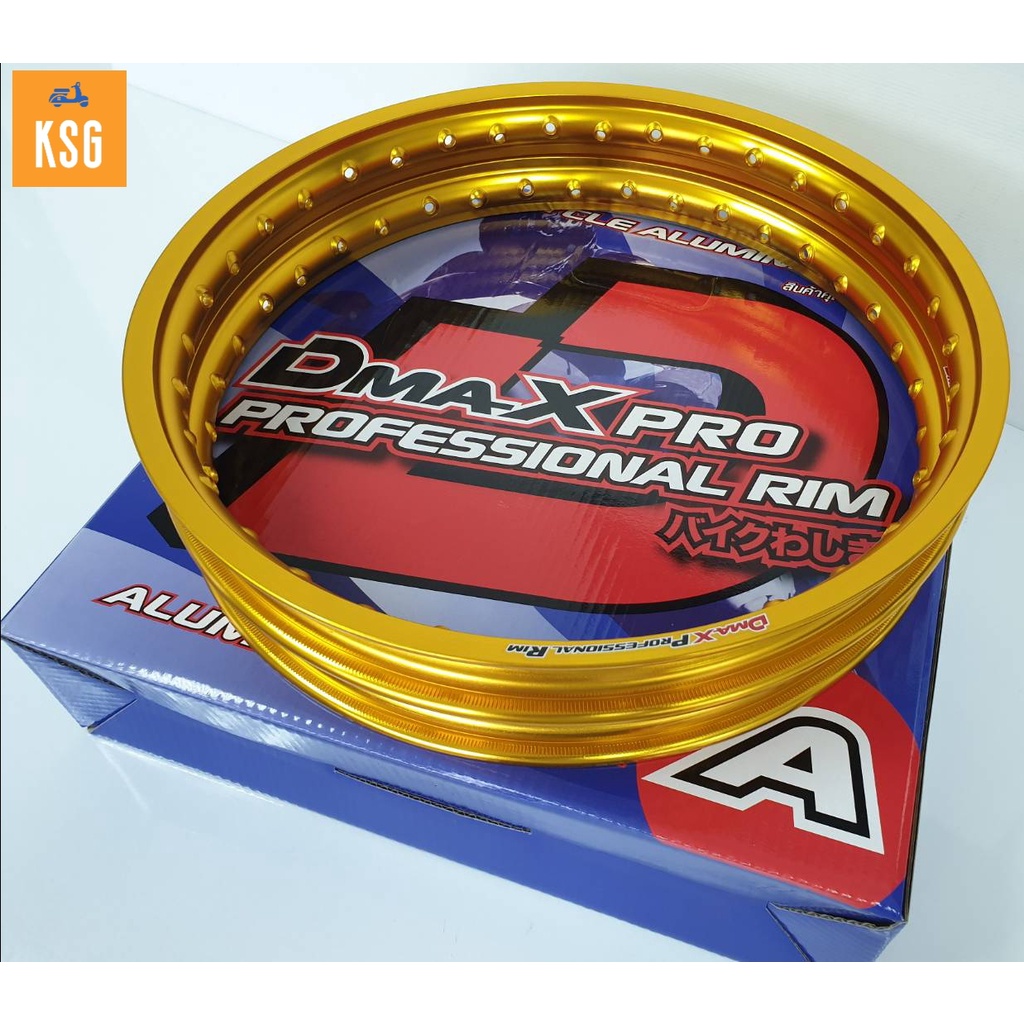 ล้อ DmaXPro ลิขสิทธิ์แท้!!! เกรด AAA ขอบ 17 - 1.40 สีทองเข้ม จำนวน 2 วง #ล้อขอบ 17-1.40 DmaXPro สีทอ