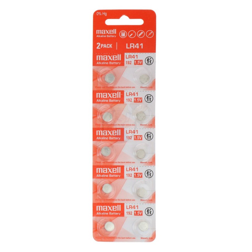 ถ่านกระดุม Maxell LR41 (10 ชิ้น)