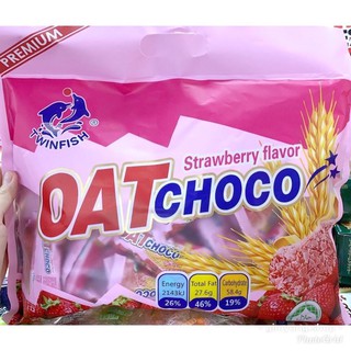 ข้าวโอ๊ตอัดแท่ง รสสตรอเบอรี่ Oat Choco ข้าวโอ้ต oatchoco สตอเบอรี่ strawberry [โอ๊ต สตอเบอรี่]