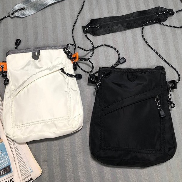 bag_1(BAG1653) H1กระเป๋าผ้าสะพายข้างสายเชือก Sacoche Bagแฟชั่น