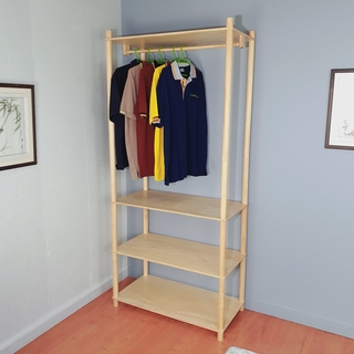 ตู้เสื้อผ้าแบบเปิดโล่ง Wardrobe WD-4994 /PoleRack System/ Evergreen-Furniture Bedroom Cabinet/  Simple Modern Wardrobe