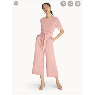 เดรสจั้ม pomelo ขายาว Tie Waist Jumpsuit pink ป้าย 1290 มือ 1 💯