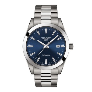 Tissot Gentleman Titanium ทิสโซต์ เจนเทิลแมน ไทเทเนียม สีน้ำเงิน เงิน T1274104404100 นาฬิกาผู้ชาย