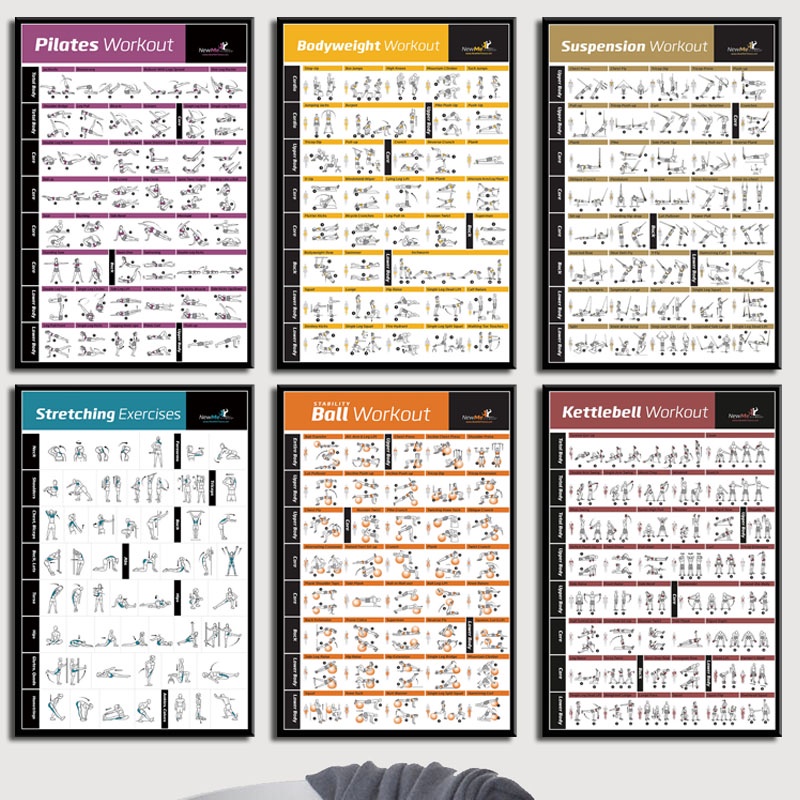 โปสเตอร์ผ้าใบ ไร้กรอบ สําหรับออกกําลังกาย เพาะกาย บ้าน ฟิตเนส