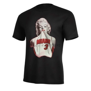 เสื้อยืดผ้าฝ้ายพิมพ์ลาย2022เสื้อแขนสั้นพิมพ์ลาย Marilyn Monroe Wade 3 สไตล์แฟชั่นสําหรั