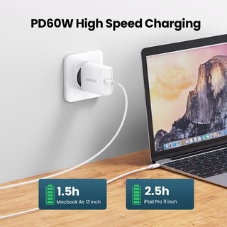 สายชาร์จ สายโอนข้อมูล Ugreen 60 W แบบ Usb C