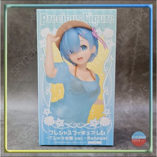 ฟิกเกอร์ Re:Zero Precious Figure - Rem -  T-Shirt Swimsuit ver. Renewal - (Taito)