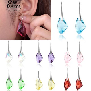 ตุ๊กตา Rhinestone Dangle Drop Ear ต่างหูสไตล์ Royal Style Eardrop