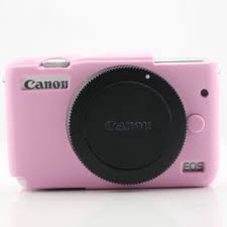 CAMERA CASE SILICONE CANON M10 PINK เคสกันกระเเทกกล้อง (1214)