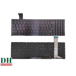 คีย์บอร์ดโน๊ตบุ๊ค keyboard Asus GL552 GL552J GL552JX GL552V GL552VL GL552VX GL552VW-DH71 GL752 สีดำ ภาษาไทย-อังกฤษTH-ENG