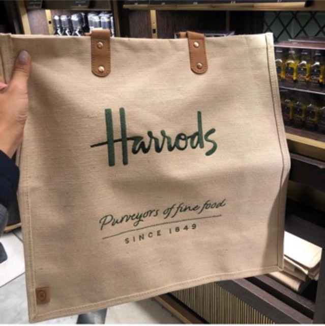 harrods jute bag